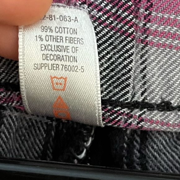 🔴 Flirtitude Black Pink Plaid Sleep Pants PJ Pants XL Waist 36” - Picture 5 of 9